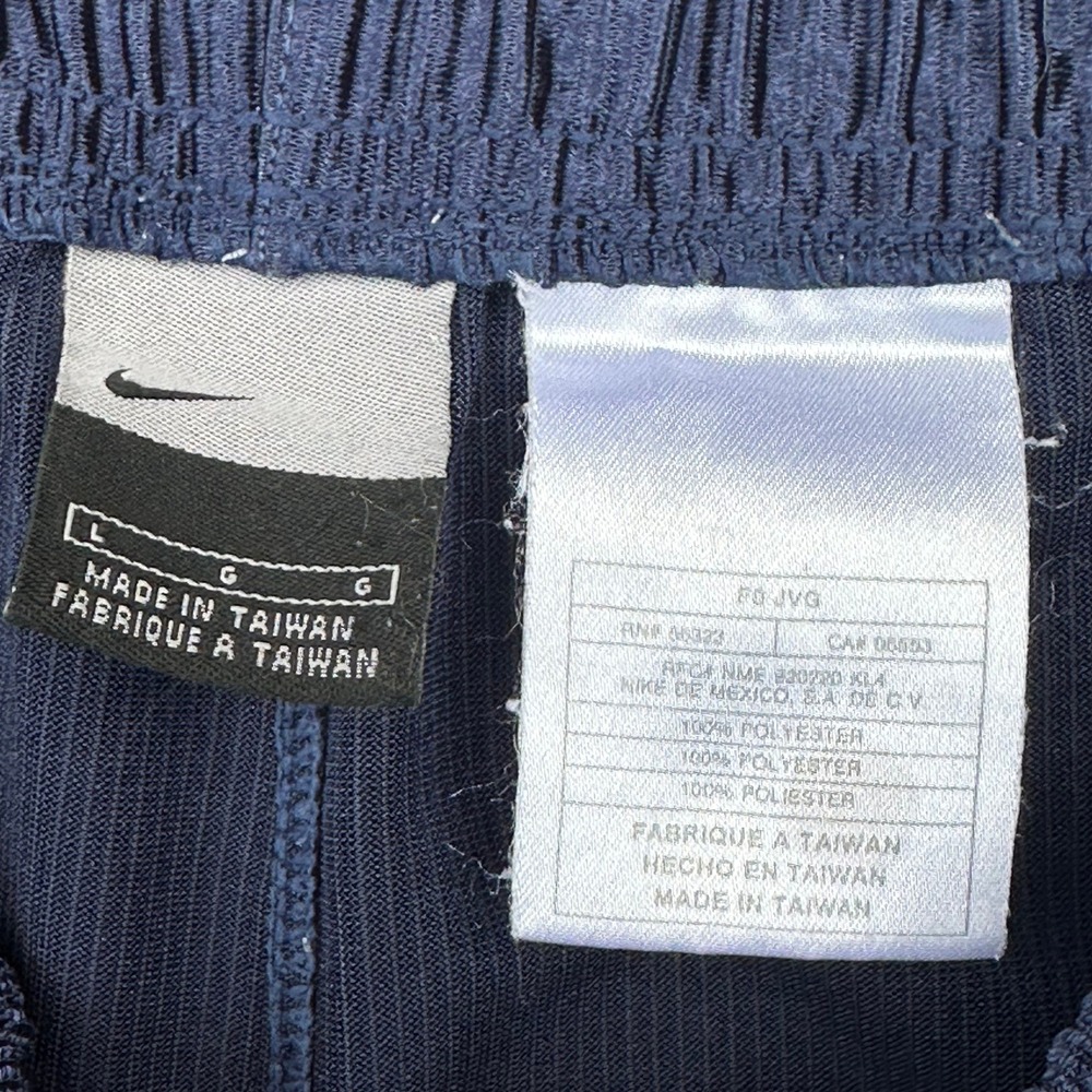 Vintage Nike Basketball Shorts Men's Large Navy White Y2K Swoosh Athletic - Picture 3 of 9